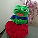 Заказать Лягушонок Пепе, Pepe the Frog мягкая игрушка. Sewingluxy. Ярмарка Мастеров. . Мягкие игрушки Фото №3