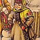  540. Расписная разделочная доска  Зимние забавы-1. Утварь. Татьяна - шкатулки для души. Ярмарка Мастеров.  Фото №6