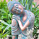 Buddha sitting garden decor concrete figure aged bronze. Garden figures. Decor concrete Azov Garden. My Livemaster. Фото №6