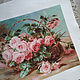 Картина вышивка крестиком Корзина с розами, Гобелен, Сумы,  Фото №1
