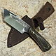 Knife 'Huron-tanto' fultang 95h18 mikarta, Knives, Vorsma,  Фото №1