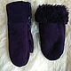 Children's leather mittens made of sheepskin. Mittens. Warm gift. My Livemaster. Фото №4