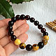 Bracelet from Baltic amber, 10 mm, color is cherry. Bead bracelet. Mark Amberstein, sale amber products. My Livemaster. Фото №6