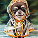 Картина с собакой чихуахуа "На прогулке" Собака чихуахуа. Картины. Чудо-картины Марины Большаковой. Ярмарка Мастеров.  Фото №5