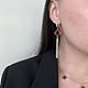 Серьги с клевером и цепочками. Серьги классические. Kuznetsova Jewels • Украшения ручной работы. Интернет-магазин Ярмарка Мастеров.  Фото №2