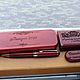 Wooden pen and USB stick with engraving, in a box and case. Handle. fleshki22. My Livemaster. Фото №4