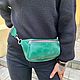 Сумка на пояс из натуральной кожи. Поясная сумка. underside.handmade( Ольга). Ярмарка Мастеров.  Фото №5
