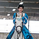 Заказать Налобник для лошади  "Голубая мечта". Equestrian style by Akylina. Ярмарка Мастеров. . Уздечки Фото №3