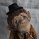 Импровизация на тему "Джаз". Обезьяна текстильная. Мягкие игрушки. Хаберская Татьяна (haberskaya). Ярмарка Мастеров.  Фото №5