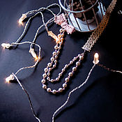 Украшения handmade. Livemaster - original item Beads Marshmallow. Handmade.