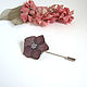 Needle Brooch Hydrangea Purple Real Flower Resin Jewelry. Stick pin. WonderLand. My Livemaster. Фото №6