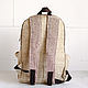 Backpack made of hemp Thamel brown. Backpacks. Hemp bags and yarn | Alyona Larina (hempforlife). My Livemaster. Фото №5