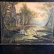 Картины и панно handmade. Livemaster - original item The Mystery of the Merchant`s House... Oil painting. Handmade.