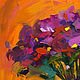 Bright flowers in oil on canvas | Painting with a palette knife. Pictures. pirogov-maxim. My Livemaster. Фото №4