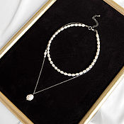 Украшения handmade. Livemaster - original item The choker of pearls. Layered necklace with pearls. Handmade.