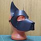 Заказать Маска PUPPY (собака, пёс, дог, доберман) из натуральной кожи. KUKUFS craft. Ярмарка Мастеров. . Карнавальные маски Фото №3