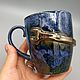 Blue ceramic mug with a wrench 400 ml, Mugs and cups, Moscow,  Фото №1