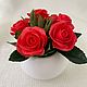 Композиция с розами. Композиции. Флера Flowers. Ярмарка Мастеров.  Фото №4