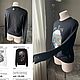 Винтаж: Люкс. haute-couture готика. Свитшот с черепом от    PHIL. Свитшоты винтажные. Vintage-bazaar. Ярмарка Мастеров.  Фото №4