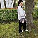 Сумка кожаная с меховой отделкой "Зебра". Сумка-тоут. Ольга Игнатьева (Uniq'U) (hand-olga-made). Ярмарка Мастеров.  Фото №6