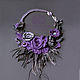 'Purple-black' necklace leather. Necklace. Tatyana's day (tataday). My Livemaster. Фото №5