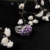 Украшения handmade. Livemaster - original item ring lilac. Handmade.