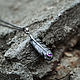 Feather Pendant with Amethyst, Pendants, Moscow,  Фото №1