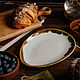 Oval saucer 19,5 cm Troll Waterfall series/ Dessert Plate. Plates. Ceramics Veles. Интернет-магазин Ярмарка Мастеров.  Фото №2