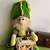 Куклы и игрушки handmade. Livemaster - original item A soft toy Gnome with a flashlight. Handmade.