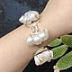 Bracelet with Baroque Pearls. Chain bracelet. serebro-i-kamni-1. Online shopping on My Livemaster.  Фото №2