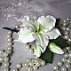 Groom boutonniere with roses and Lily, Boutonnieres, Smolensk,  Фото №1