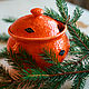 Mandarin sugar bowl-handmade ceramics. Sugar Bowls. JaneCeramics. My Livemaster. Фото №5