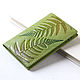 Light Green Leather Business Card Holder, Passport cover, Ivanovo,  Фото №1
