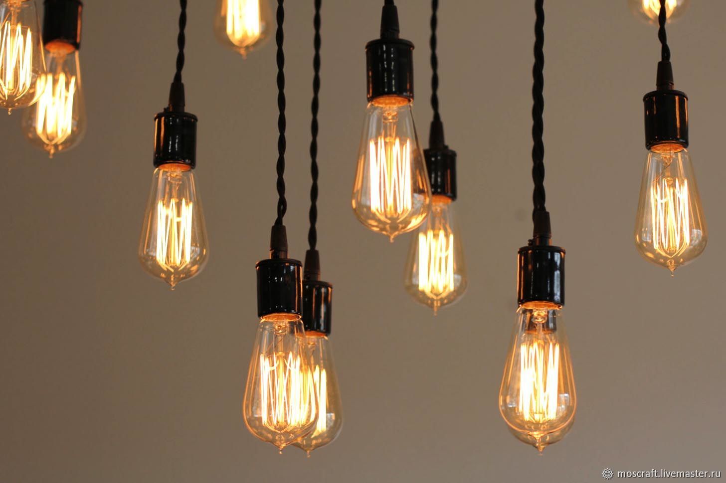 светильники loft edison