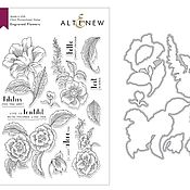Материалы для творчества handmade. Livemaster - original item Althenew Engraved Flowers Stamp & die Set. Handmade.