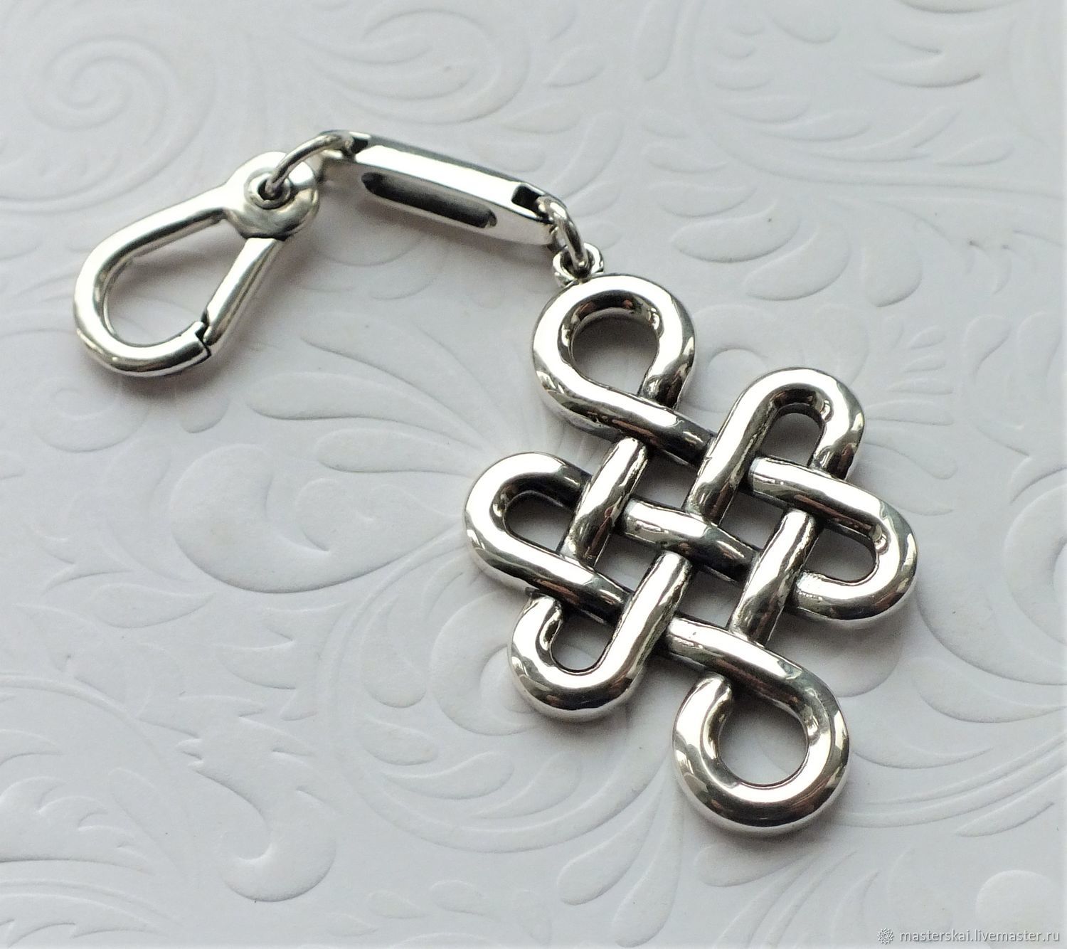 Keychain from the collection 'Mystic knot'- 925 sterling silver, Amulet, Moscow,  Фото №1