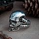 Ring The Terminator T-800. The Terminator.  The skull of the robot. bronze silver, Rings, Moscow,  Фото №1