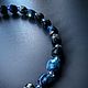 Браслет из кианита и кристаллов Swarovski, Браслет из бусин, Ставрополь,  Фото №1
