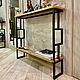 Консоль в стиле Loft из массива дуба (проект г. Иваново). Консоли. Мебель на заказ U.LOFT. Ярмарка Мастеров.  Фото №6