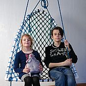 Подвесное кресло 2 в 1 кокон легкое  взрослым и детям для дома качелей