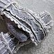  Варежки "Горожанка" -серые с белой обвязкой. Варежки. Ирина -снуды,капюшоны,перчатки, (gorodmasterov). Интернет-магазин Ярмарка Мастеров.  Фото №2