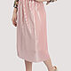 Order Skirt pleated satin powder pink. Yana Levashova Fashion. Livemaster. . Skirts Фото №3