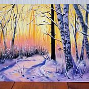 Картины и панно handmade. Livemaster - original item Winter landscape 