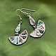 Винтаж: Mexico. Abalone. Earrings. ShEOctC4. Серьги винтажные. Шанталь. Интернет-магазин Ярмарка Мастеров.  Фото №2
