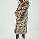 Raccoon fur coat with hood. Fur Coats. Forestfox. Family Fur Atelier. Online shopping on My Livemaster.  Фото №2
