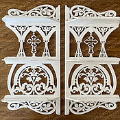 Для дома и интерьера handmade. Livemaster - original item Shelf for icons corner, white. Handmade.