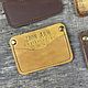 Картхолдер Винтаж из натуральной кожи минималистичный. Картхолдер. Iron Arm Leatherworks (Екатерина). Ярмарка Мастеров.  Фото №4