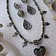 Серьги с муранским стеклом в бохо стиле. Серьги-пусеты. Украшения PowerStones (powerplastic). Ярмарка Мастеров.  Фото №6