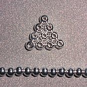 РВ Швензы-крючки "Маркиз" с розовыми фианитами, серебро 925