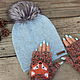 Knitted mitts with the Fox. Mitts. SVETLANA SHIPILOVA. Online shopping on My Livemaster.  Фото №2